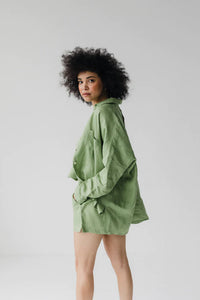 Janni & George Moss Linen Shirt