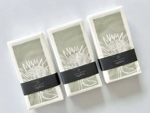Tableart Slim Disposable Napkins 25pk - Protea Green