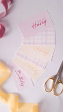 Load image into Gallery viewer, Gift Bow &amp; Co Gift Tags - Gingham Pink &amp; Yellow
