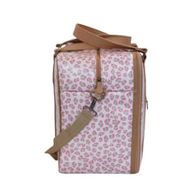 Load image into Gallery viewer, IY Overnight Bag with Leather Handles - Leopard Pink
