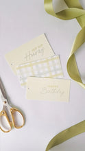 Load image into Gallery viewer, Gift Bow &amp; Co Gift Tags - Gingham Green &amp; Blue

