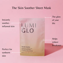 Load image into Gallery viewer, Lumi Glo Skin Soother Sheet Mask
