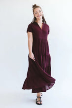 Load image into Gallery viewer, Trinity Shea Maxi Dress - Black cherry
