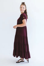 Load image into Gallery viewer, Trinity Shea Maxi Dress - Black cherry
