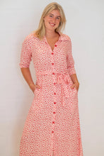 Load image into Gallery viewer, Ella Dress - Pink &amp; Red Dot
