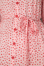 Load image into Gallery viewer, Ella Dress - Pink &amp; Red Dot
