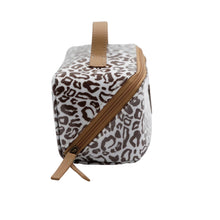 Load image into Gallery viewer, IY Large Cosmetic Bag  - African Footprint Brown
