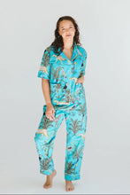 Load image into Gallery viewer, Trinity Everyday PJ Set - Turquoise Leopard
