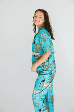 Load image into Gallery viewer, Trinity Everyday PJ Set - Turquoise Leopard
