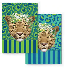 Load image into Gallery viewer, Macaroon A5 Soft Covered Journal  Set of 2 - Leopard Stripe Tanzanite
