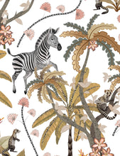 Load image into Gallery viewer, Safari &amp; Sea 6-8 Seater Table Runner  - Mziki Mischief White
