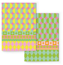 Load image into Gallery viewer, Macaroon A5 Soft Covered Journal Set of 2 -  Harlequin Sorbet
