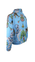 Load image into Gallery viewer, Rush Mesh Pullover - Lunch with Leopards Blue
