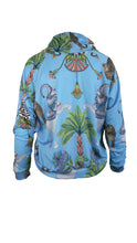 Load image into Gallery viewer, Rush Mesh Pullover - Lunch with Leopards Blue
