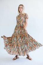 Load image into Gallery viewer, Trinity Shea Maxi  Dress  - Abstract Lines Multicolour
