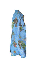 Load image into Gallery viewer, Rush Luxe Lace Shirt - Lunch With Leopards Blue
