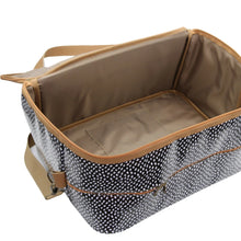 Load image into Gallery viewer, IY Overnight Bag with Leather Handles - African Footprint
