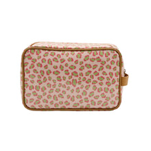 Load image into Gallery viewer, IY Large Toiletry Bag  - Leopard Pink
