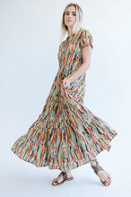 Load image into Gallery viewer, Trinity Shea Maxi  Dress  - Abstract Lines Multicolour
