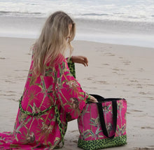 Load image into Gallery viewer, H &amp; H RPET  Two-Tone Pink Beach bag
