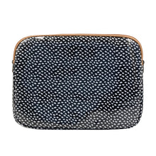 Load image into Gallery viewer, IY laptop Sleeve Medium - Spotted White on Black
