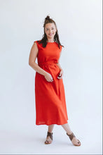 Load image into Gallery viewer, Trinity Lila Reversible Wrap Dress - Orange
