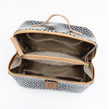 Load image into Gallery viewer, IY Large Cosmetic Bag - African Tweed White
