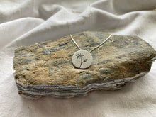 Load image into Gallery viewer, Liwo Indigenous Disc Marula Flower Pendant on Sterling Silver Chain
