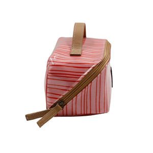 IY Large Cosmetic Bag - Stripe Pink