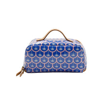 Load image into Gallery viewer, IY Large Cosmetic Bag - Palm Blue
