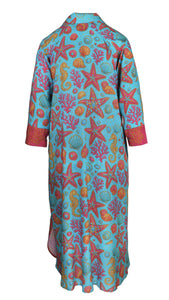 Rush  Luxe Shirt Dress - Shellshocked Glam