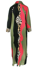 Load image into Gallery viewer, Rush Luxe Shirt Dress - Waving Leopard
