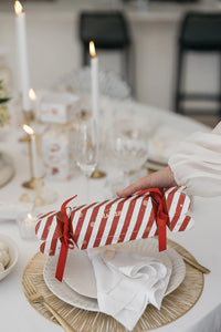 Ma Mere Red & Cream Festive Cracker - Chocolate Coated Almond Nougat