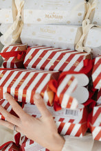 Load image into Gallery viewer, Ma Mere Red &amp; Cream Festive Cracker - Chocolate Coated Almond Nougat
