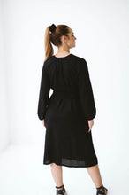 Load image into Gallery viewer, Trinity Margo Reversible Wrap Dress - Black
