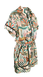 Rush Monaco Trim Jumpsuit - Sunkissed Safari