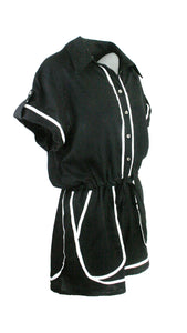 Rush Monaco Trim Jumpsuit - Black