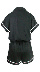 Rush Monaco Trim Jumpsuit - Black