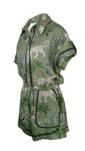 Rush Monaco Trim Jumpsuit - Okavango Olive
