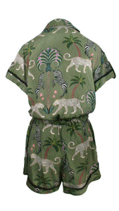 Rush Monaco Trim Jumpsuit - Okavango Olive