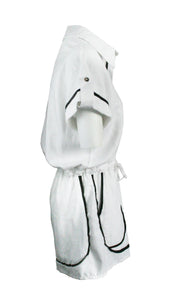 Rush Monaco Trim Jumpsuit - White