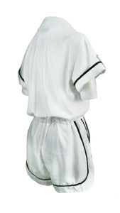 Rush Monaco Trim Jumpsuit - White