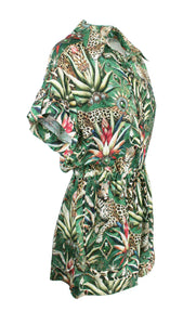 Rush Monaco Trim Jumpsuit - Wild Emerald