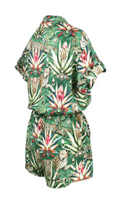 Rush Monaco Trim Jumpsuit - Wild Emerald
