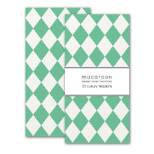 Load image into Gallery viewer, Macaroon Slim Napkins - Harlequin Seaglass
