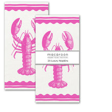 Load image into Gallery viewer, Macaroon Luxury Slim Paper Napkins - Block Lobster Pink

