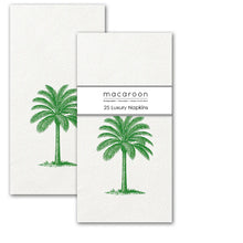 Load image into Gallery viewer, Macaroon Luxury Slim Paper Napkins - Palm Royale Green
