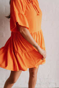 Brit Bom Everydays a Good Day Dress - Orange