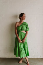 Load image into Gallery viewer, Brit Bom Comes in Waves Dress - Green
