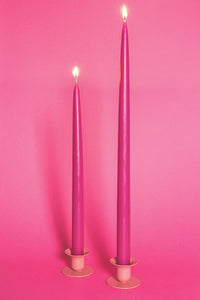 Miss Long Tapered Candles - Pink Pink